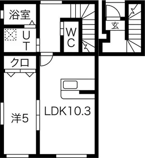 Crest尼沼C棟【2階】の間取り
