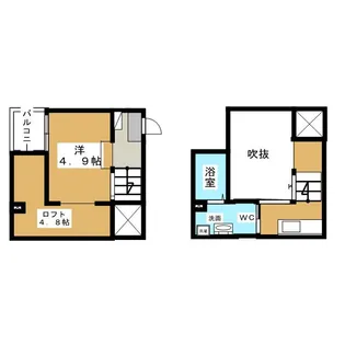 サンエイブリッジII【2階】の間取り