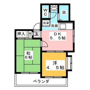 クオーレ稲島【3階】の間取り