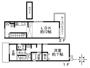 京都府京都市上京区大文字町【一戸建】の間取り