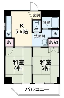 荒中マンション【2階】の間取り