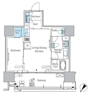 HARUMIFLAG PORT VILLAGE A棟【12階】の間取り