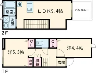TheSiesta成城学園Gresiare【2階】の間取り