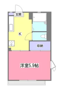 東京都清瀬市上清戸2【アパート】の間取り