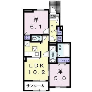グランド エスポワール I【1階】の間取り