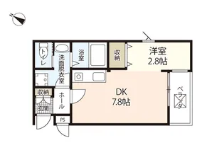Tメゾン五日市駅前【1階】の間取り