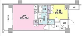 アンビエンテ経堂【4階】の間取り