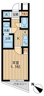 ユニフォート目黒中町【6階】の間取り