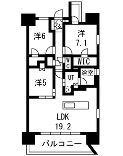 レーベン南大高【15階】の間取り
