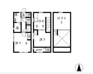 岡山県倉敷市中畝5【一戸建】の間取り