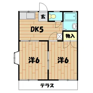 ベルゾーネ長谷川【1階】の間取り