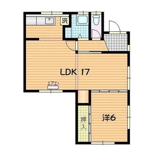 コーポアカシア【1階】の間取り