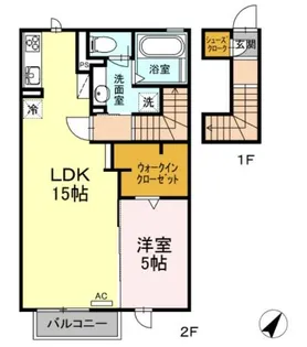 M.fieid(エムフィールド)【2階】の間取り