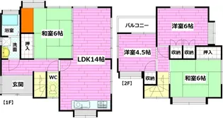 広島県安芸郡熊野町萩原10【一戸建】の間取り