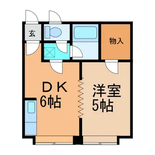 植原マンション【2階】の間取り