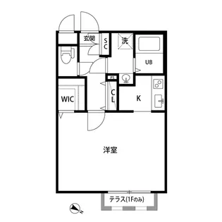 ZESTY幡ヶ谷【1階】の間取り