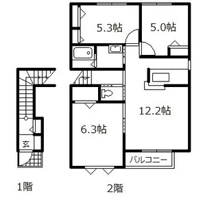 トレモンテ カリーナ【2階】の間取り