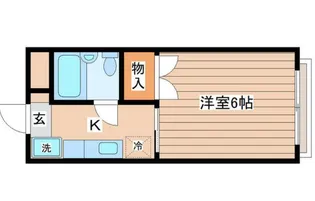 1Kの間取り画像