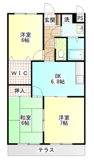 パレスコスモス【2階】の間取り