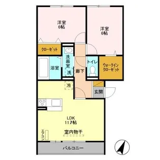 BRANCHE HILL(ブランシェヒル)【3階】の間取り