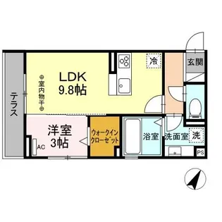 静岡県静岡市駿河区馬渕2【アパート】の間取り