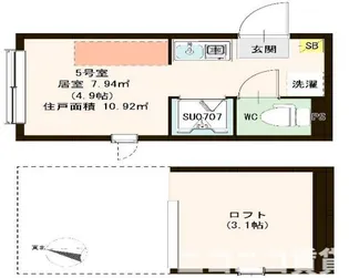 東京都杉並区荻窪2【アパート】の間取り