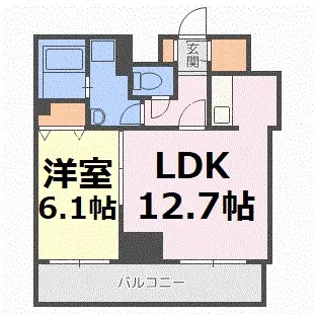 ティアラタワー中島倶楽部【25階】の間取り