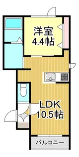 Lucario緑町(ルカリオミドリチョウ)【2階】の間取り