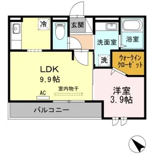 D-room大橋【2階】の間取り