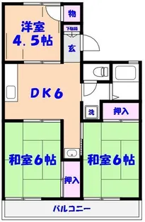 サンハイツII【2階】の間取り