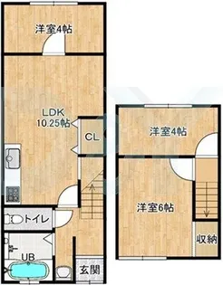 京都府宇治市大久保町平盛【一戸建】の間取り