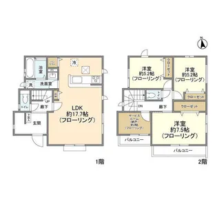 神奈川県平塚市東中原2【一戸建】の間取り