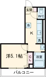 グランドソレーユ生麦【1階】の間取り