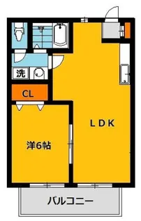 シャトーオオツカ【1階】の間取り