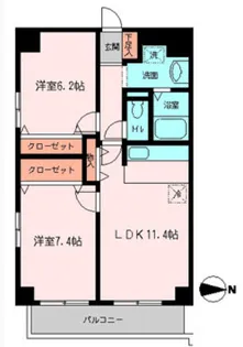 ドゥエル木場公園【8階】の間取り