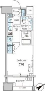 パークアクシス横浜山下町【5階】の間取り