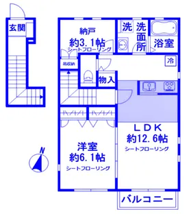 ivy right【2階】の間取り