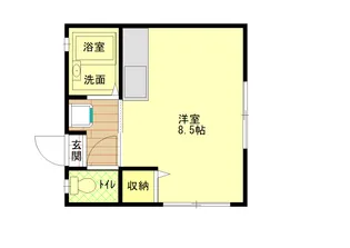 1Rの間取り画像