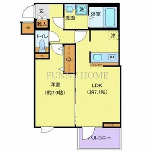 東京都杉並区下高井戸1【マンション】の間取り
