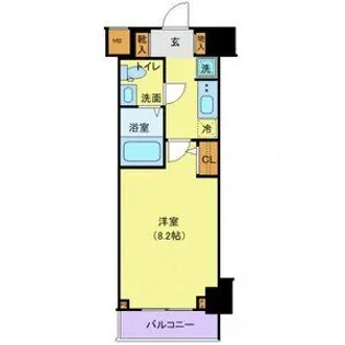 ジェノヴィア白金台グリーンヴェール【9階】の間取り