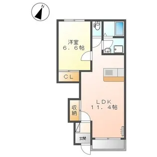 グッドヒルズM【1階】の間取り