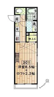 コンフォルタ清瀬【3階】の間取り