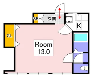 コーポ水内【2階】の間取り