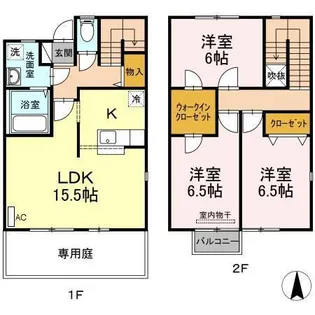 岡山県岡山市南区西市【一戸建】の間取り