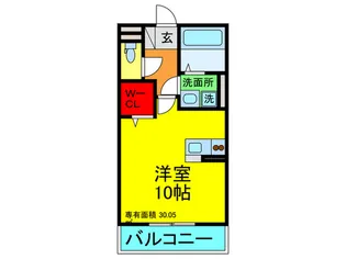 リヴェ-ル香里園【2階】の間取り