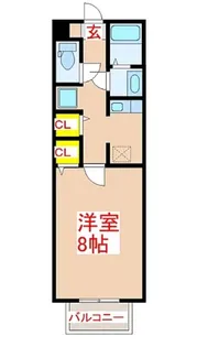 カサブランカ【2階】の間取り