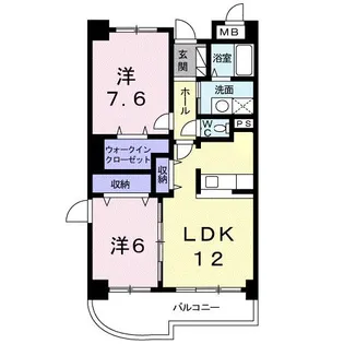 ヴェルハイム【2階】の間取り