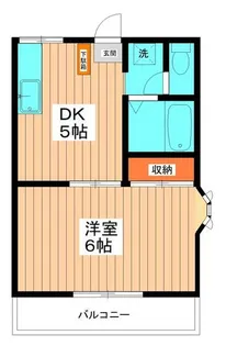 エステートピア常盤台II【2階】の間取り
