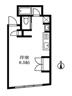東京都目黒区上目黒5【マンション】の間取り