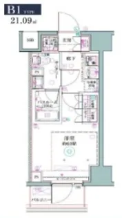クレヴィスタ阪東橋II【4階】の間取り